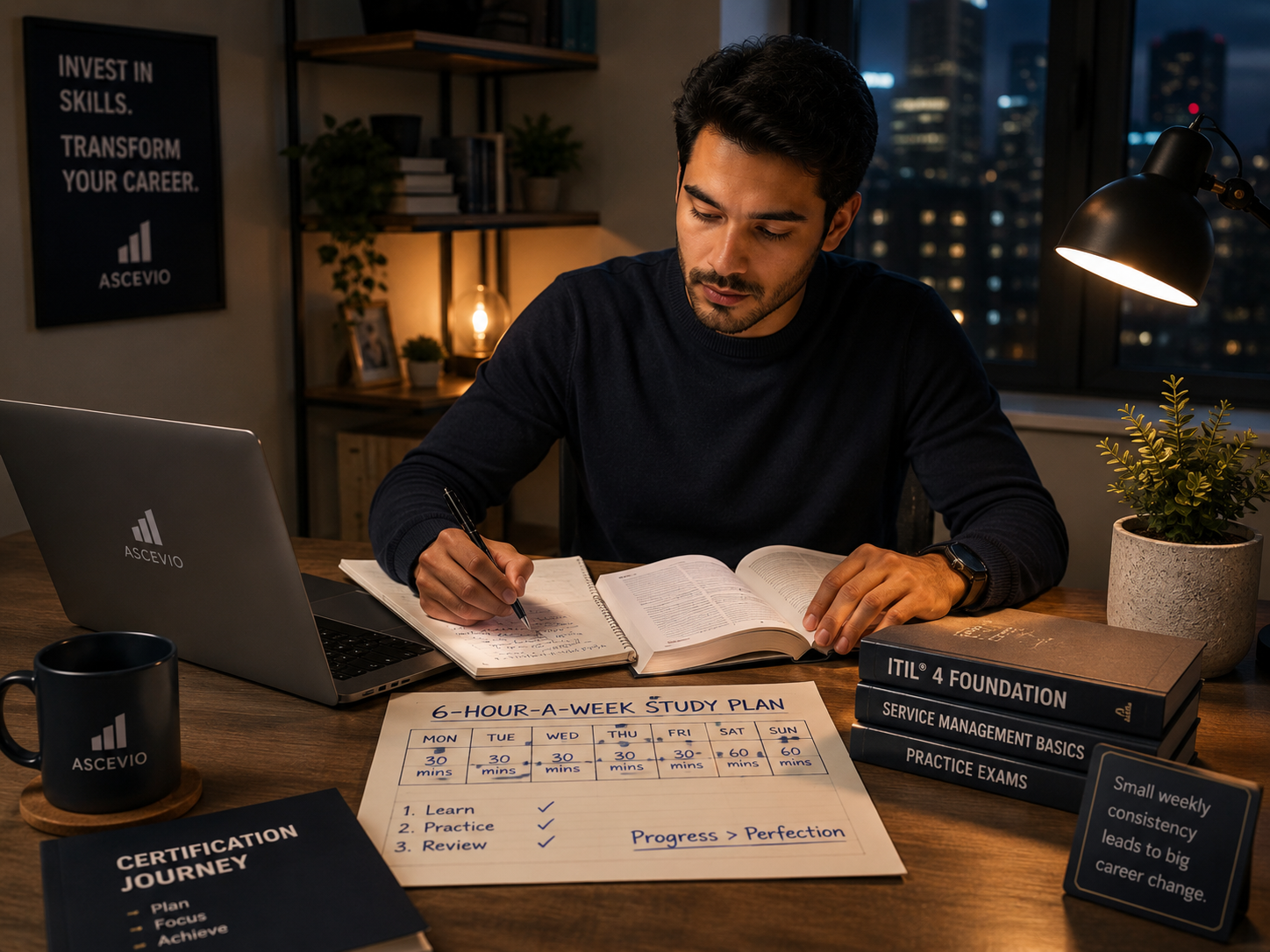 The 6-Hour-a-Week Study Plan That Gets Career Changers Certified Around a Full-Time Job